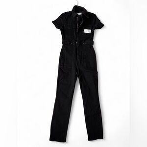 NWT Good American Black Fit For Success Jumpsuit
